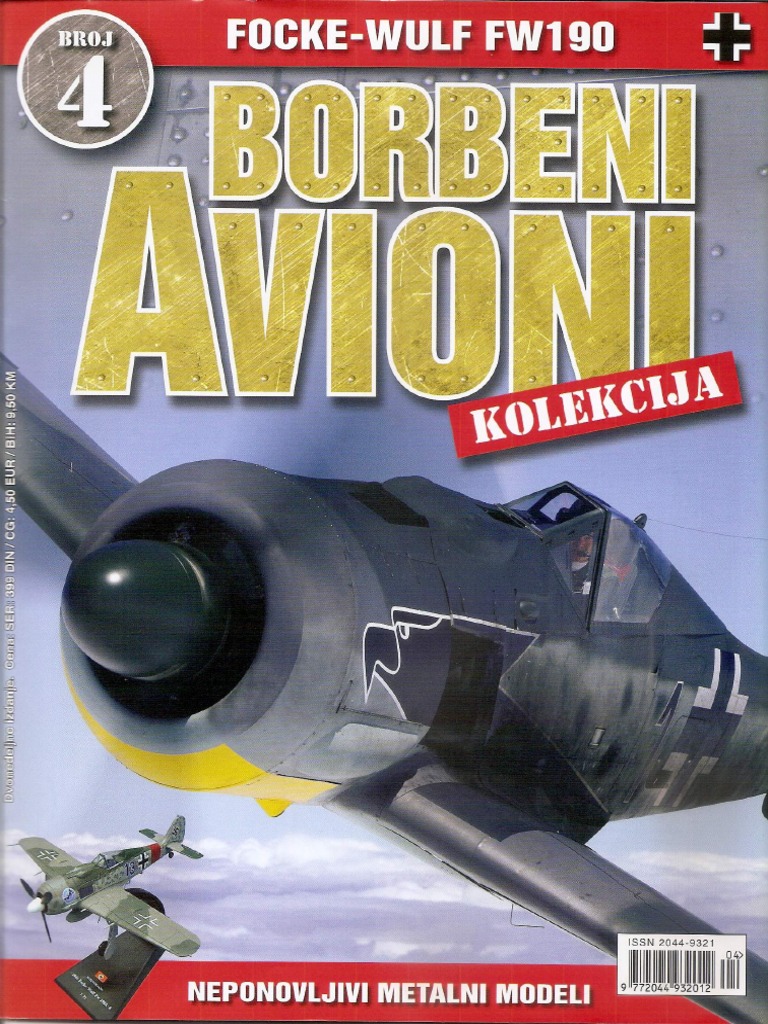 Borbeni Avioni Kolekcija 04 Focke Wulf FW190