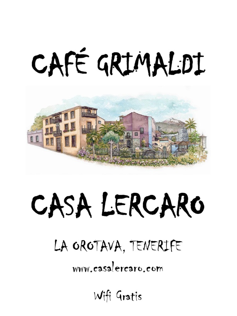 Menú del Café Grimaldi en Casa Lercaro | PDF | Alimentos | Cocina