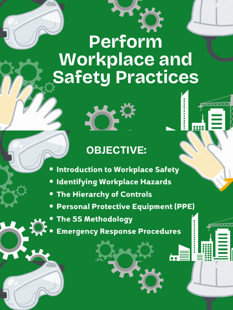 Group 4 - Perform Workplace and Safety Practices | PDF | Occupational ...