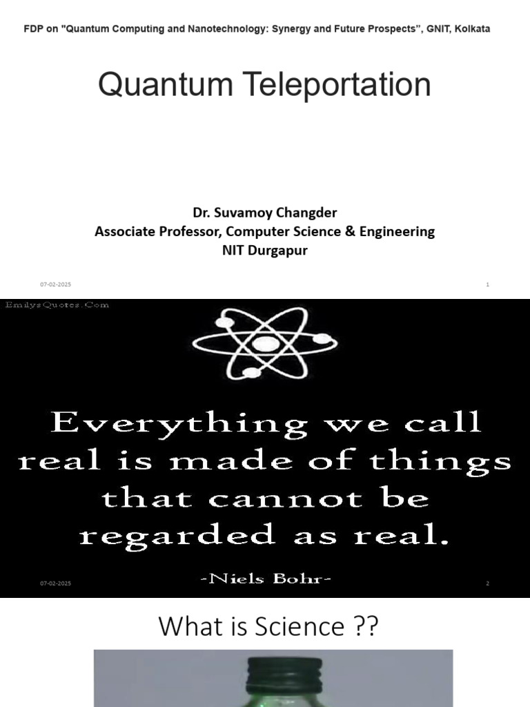 Quantum Computing GNIT FDP | PDF | Theoretical Physics | Physics