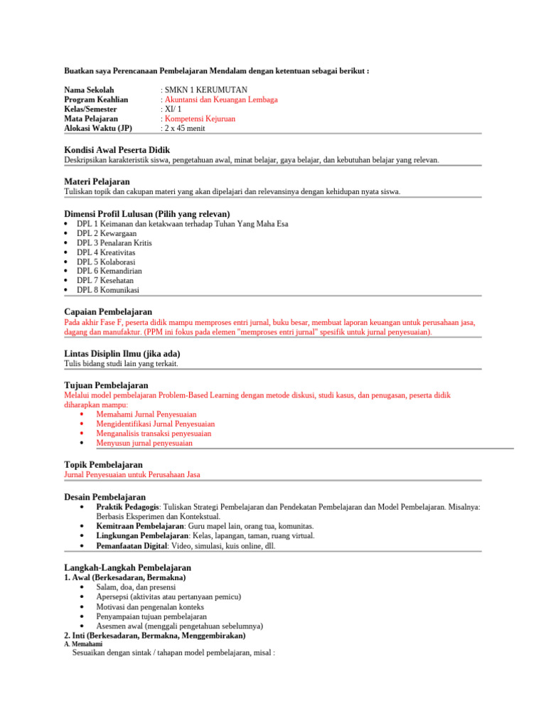 Promp Template 1 | PDF
