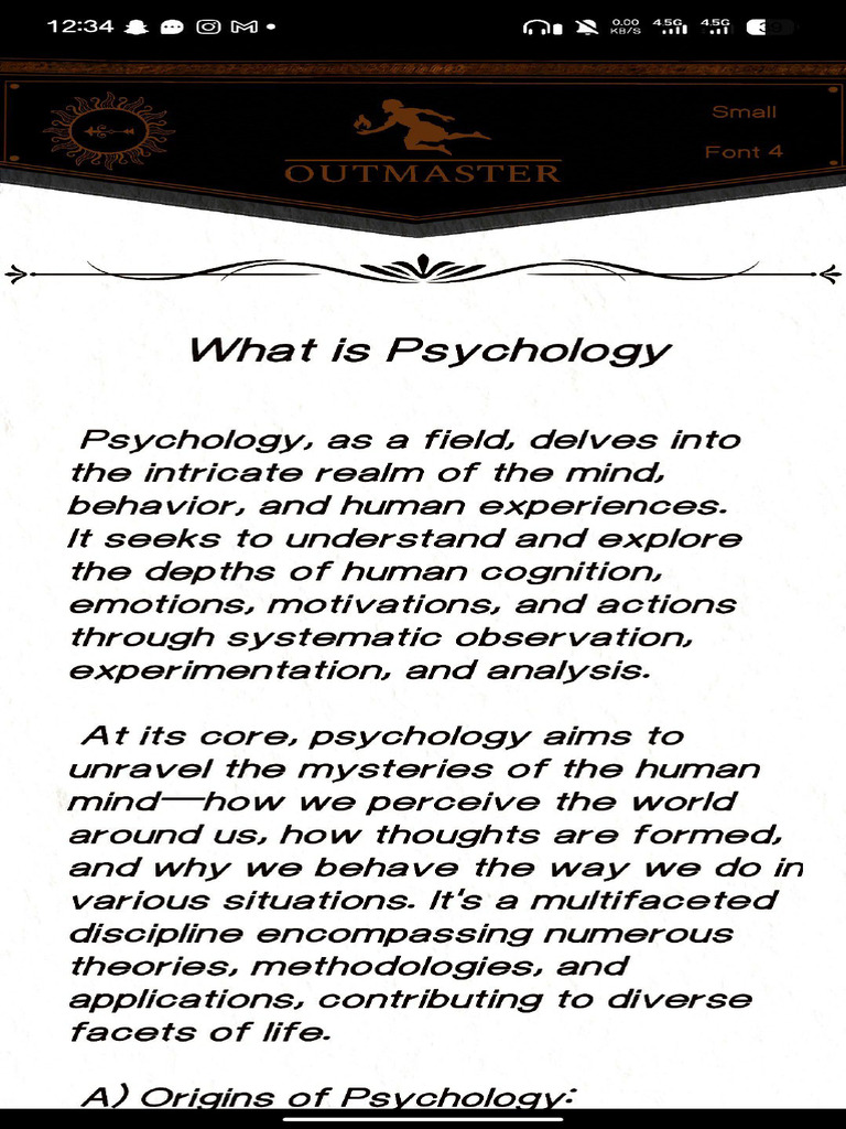 Psychology Definition | PDF
