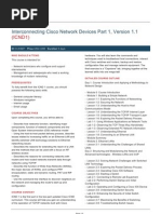 Interconnecting Cisco Network Devices Part 1, Version 1.1 (ICND1)