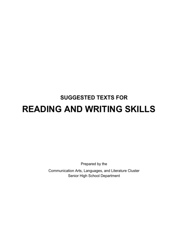 Suggested Texts For RWS | PDF