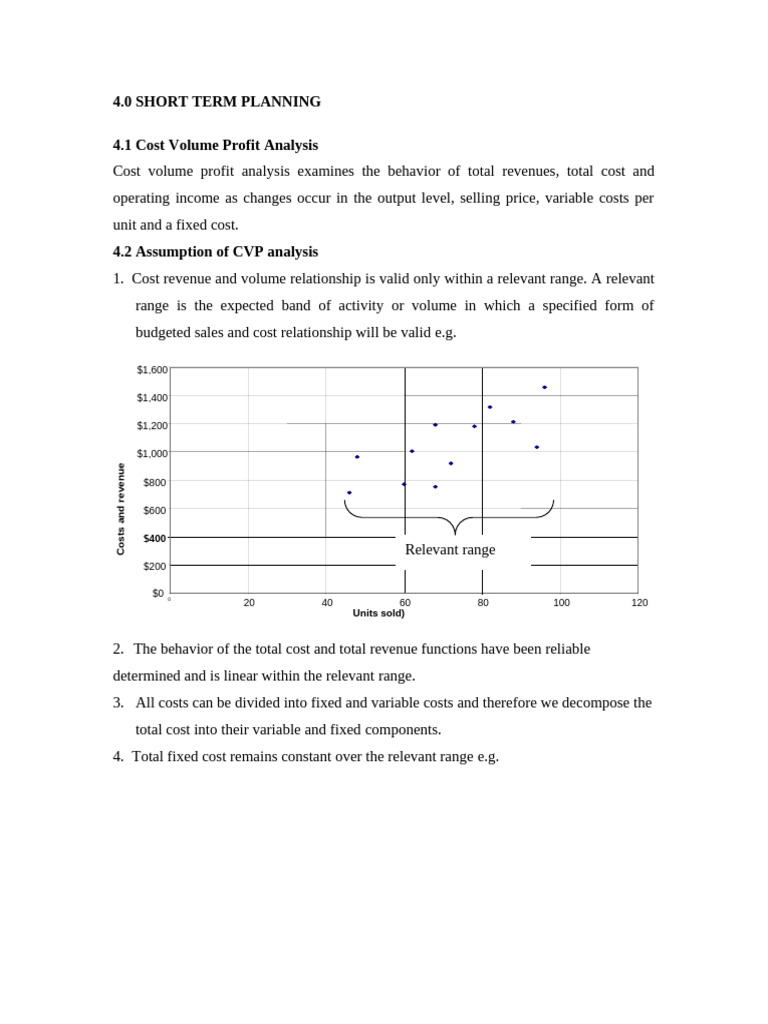 Cost Volume Profit Analysis | PDF | Financial Accounting | Economics