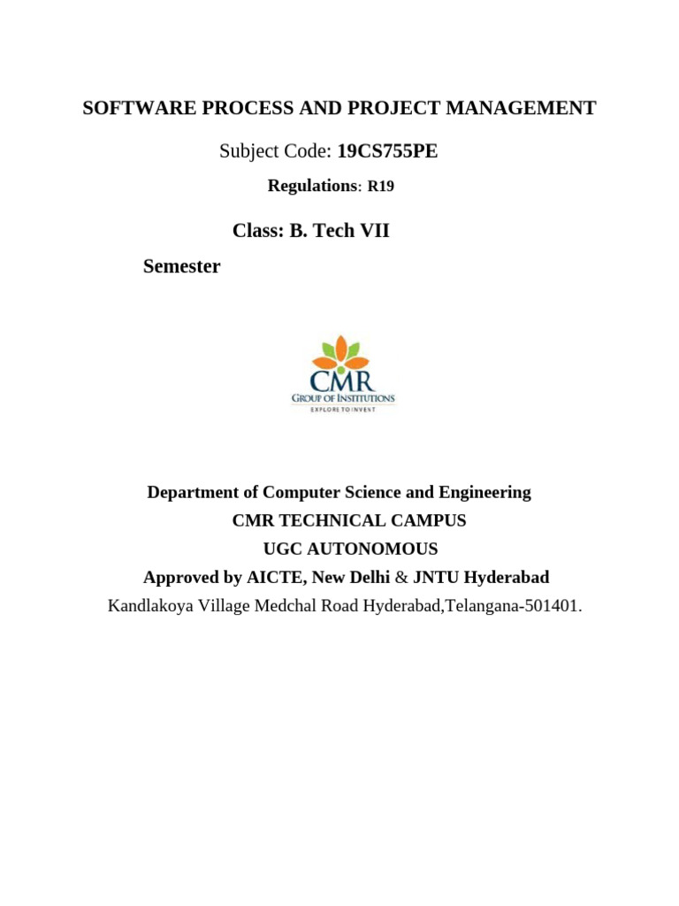 Software Process and Project Management | PDF | Engineering | Software ...