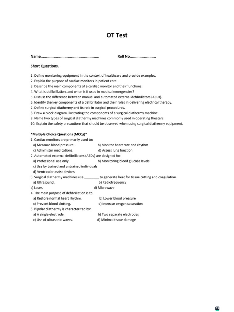 OT Test | PDF