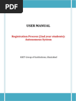 CKT-UTAS Student MIS User Guide | PDF | Menu (Computing) | Password
