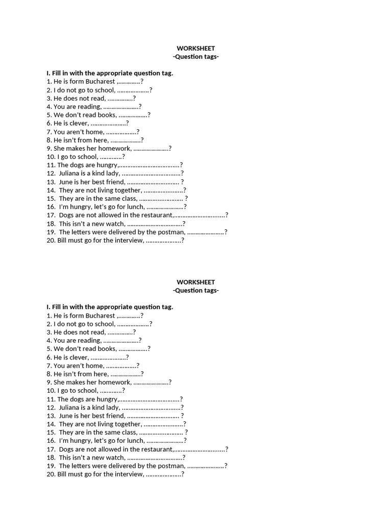0 Question Tags | PDF
