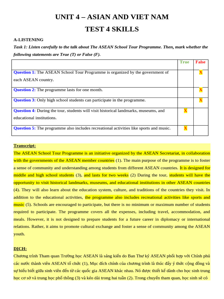 Unit 4.4 Skills Gb11 GV | PDF