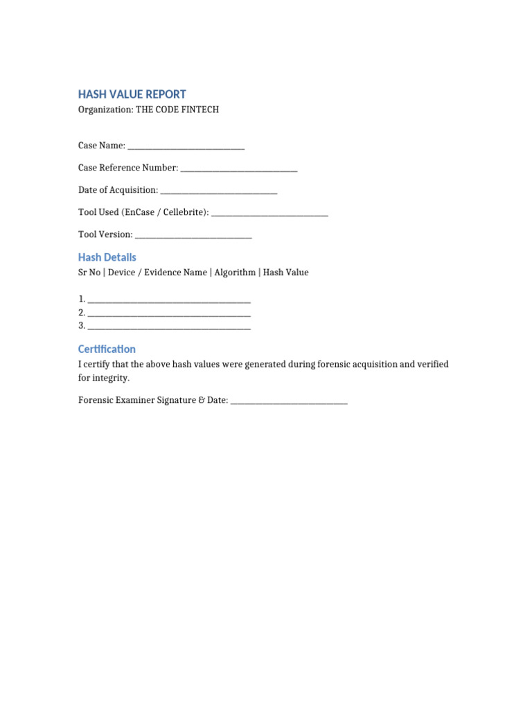 The Code Fintech Hash Report | PDF
