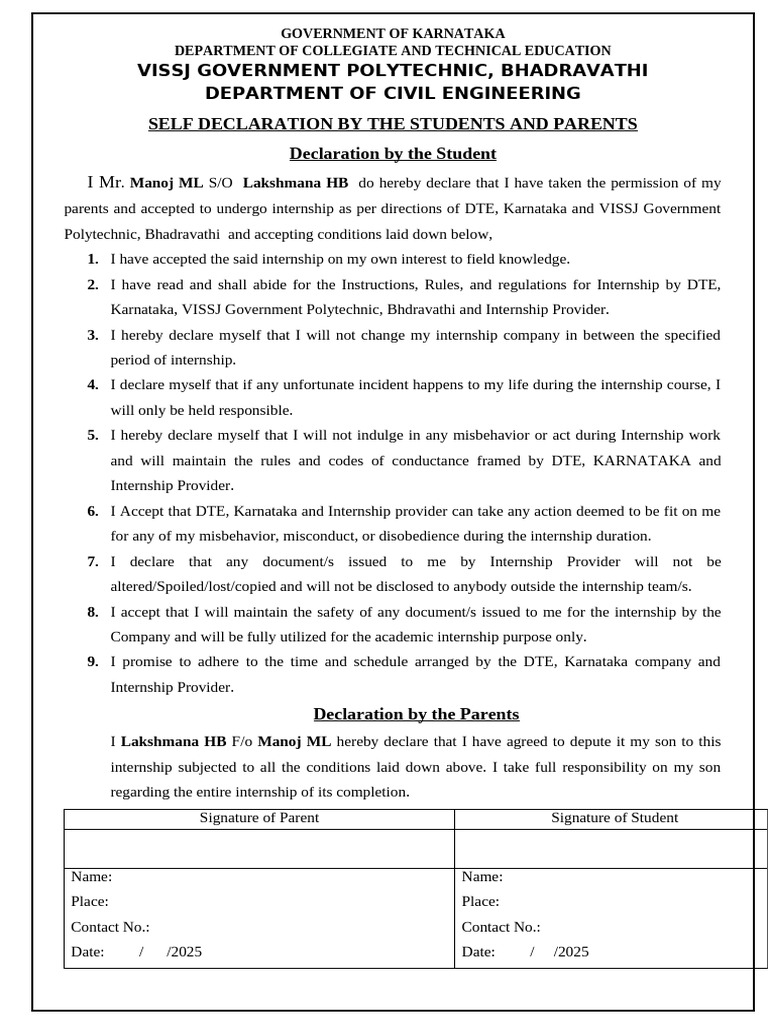 Internship Format - 5 UNDERTAKING-1-1 | PDF | Chess Theory | Chess