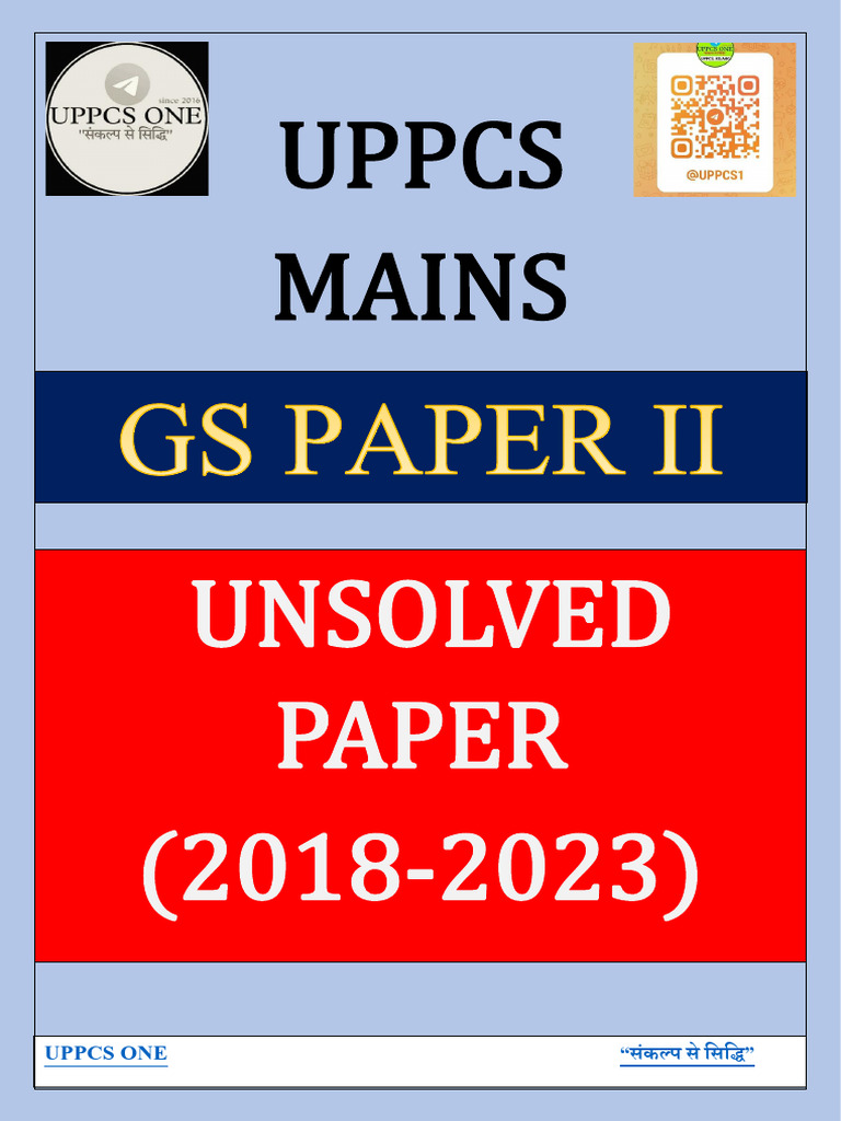 GS Papers II 2018-23 | PDF
