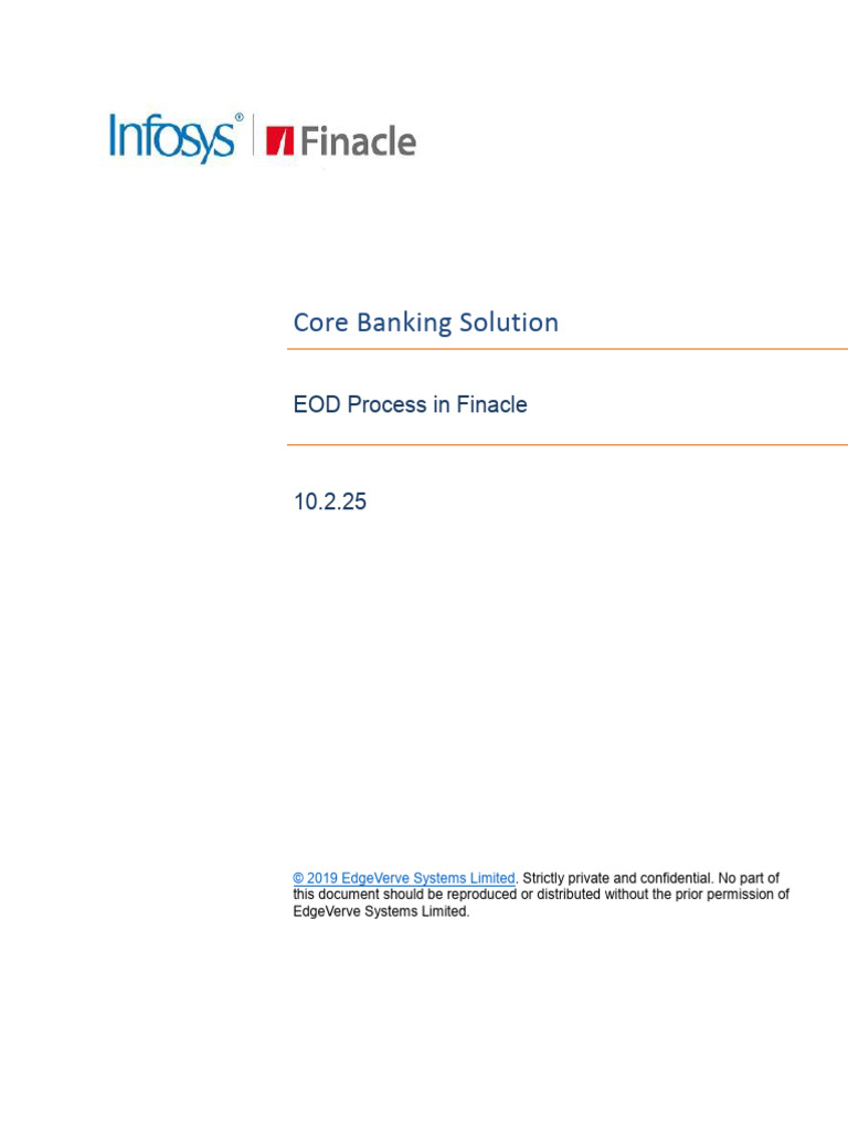 EOD Process in Finacle | PDF | Load Balancing (Computing) | Parallel ...
