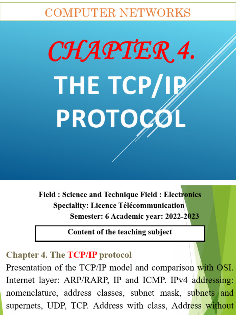 TCPIP Protocol | PDF | Transmission Control Protocol | Internet Protocols