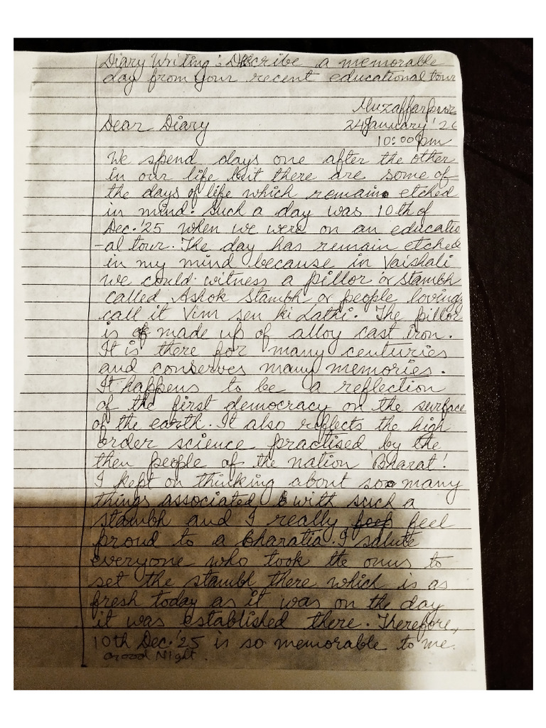 Diary Writing | PDF