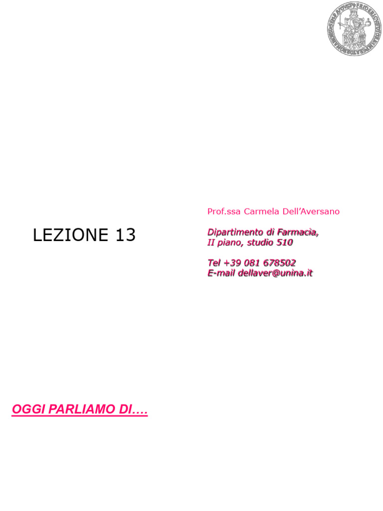 Lezione 13 - Orbitrap | PDF