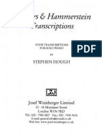 Hough - Four Rodgers &amp Hammerstein Transcriptions For Solo Piano
