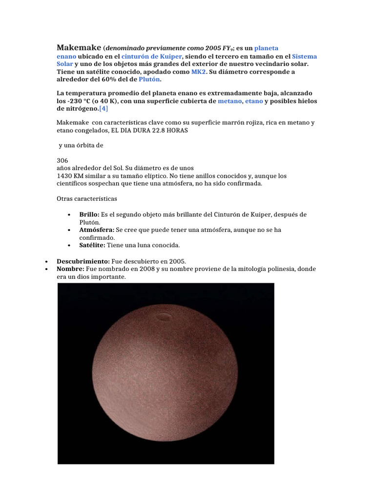 Makemake | PDF