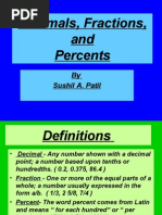 Fraction & Decimal