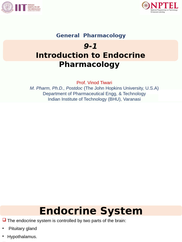 9.1 NPTEL lec 41 | PDF | Pituitary Gland | Thyroid