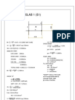 Design of Slab 1 (S1) : S L 1.80 4 L 24 4000 24 V
