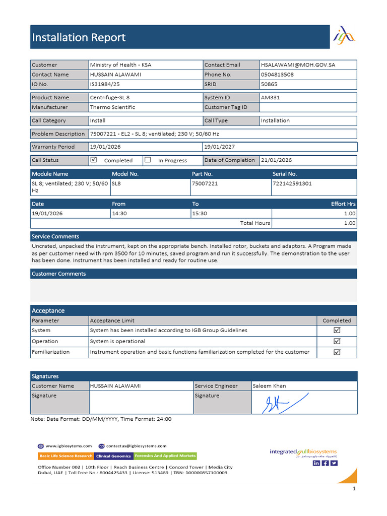 InstallationReport 50865 | PDF | Computing | Software