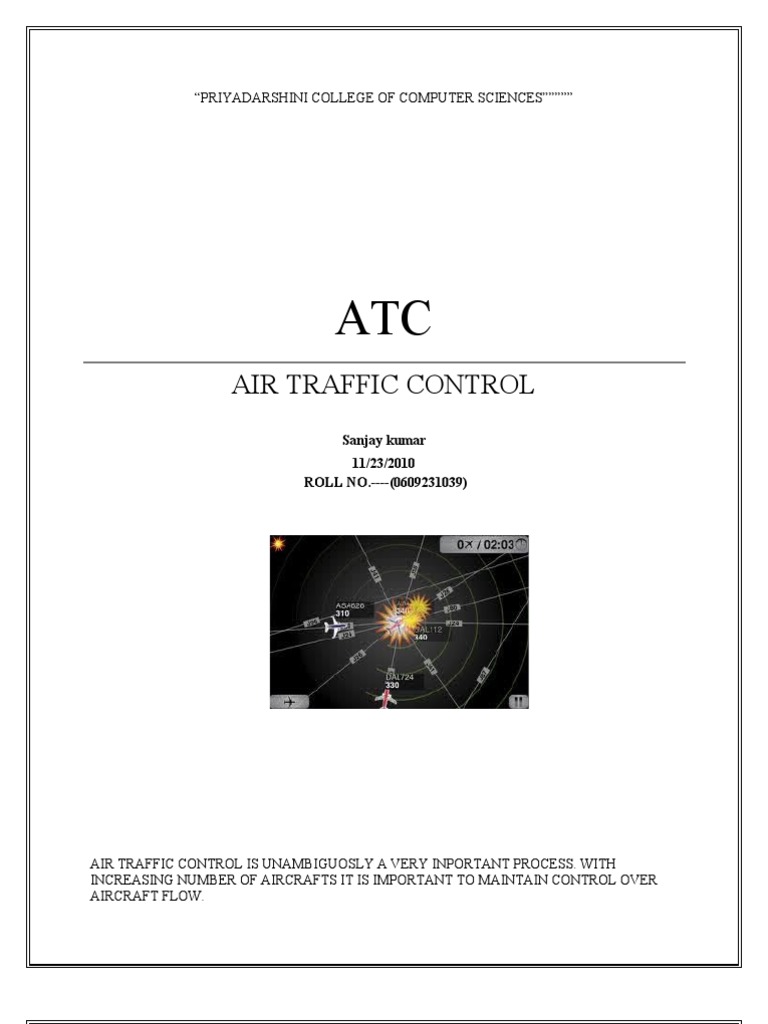 Overview of Air Traffic Control Systems | PDF | Air Traffic Control ...