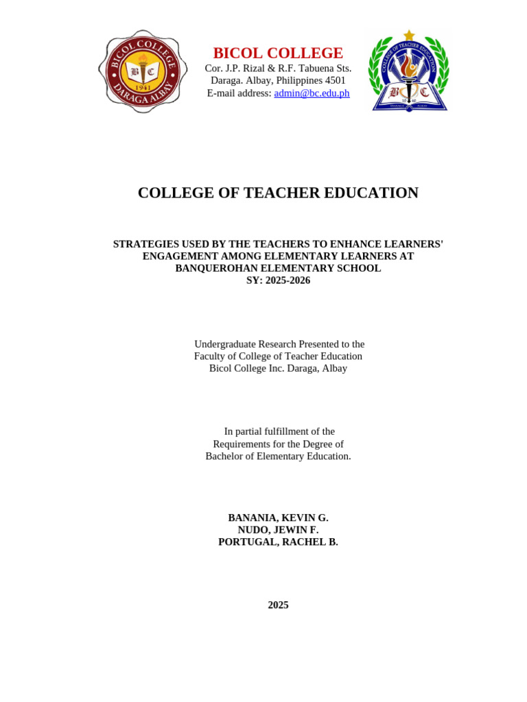 Revised Thesis (December 11) | PDF | Constructivism (Philosophy Of ...