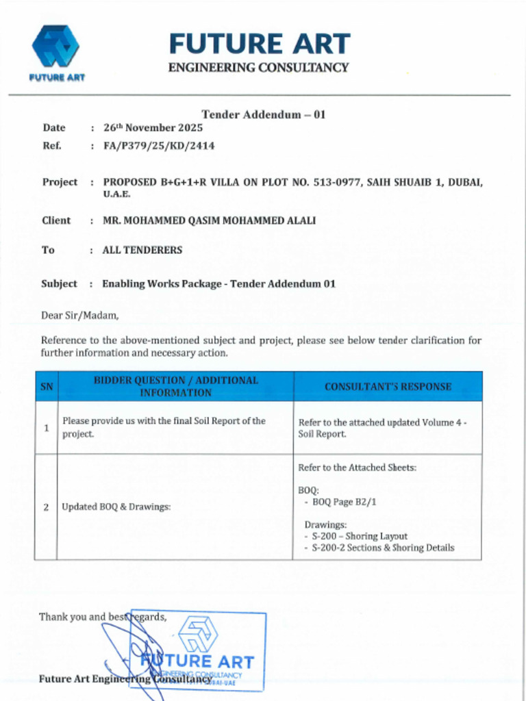 P379 (25-2414) Enabling Works Package - Tender Addendum 01 - 26.11.25 ...