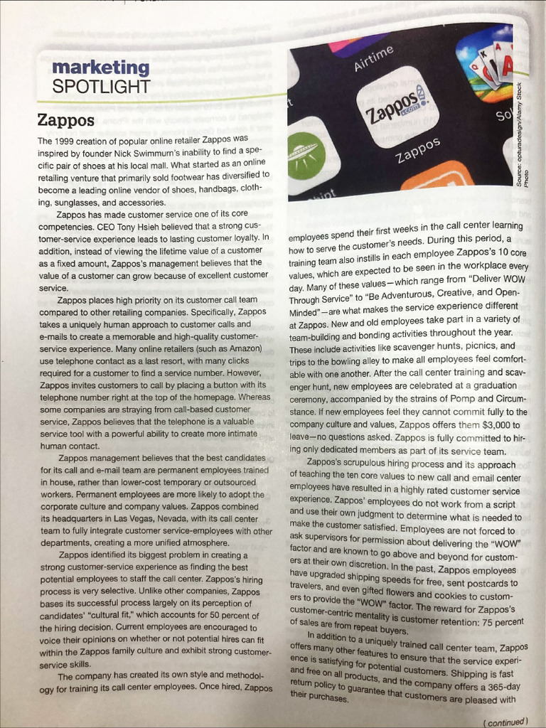 Zappos | PDF