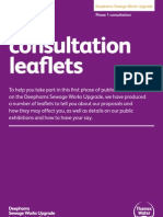 Our consultation leaflets