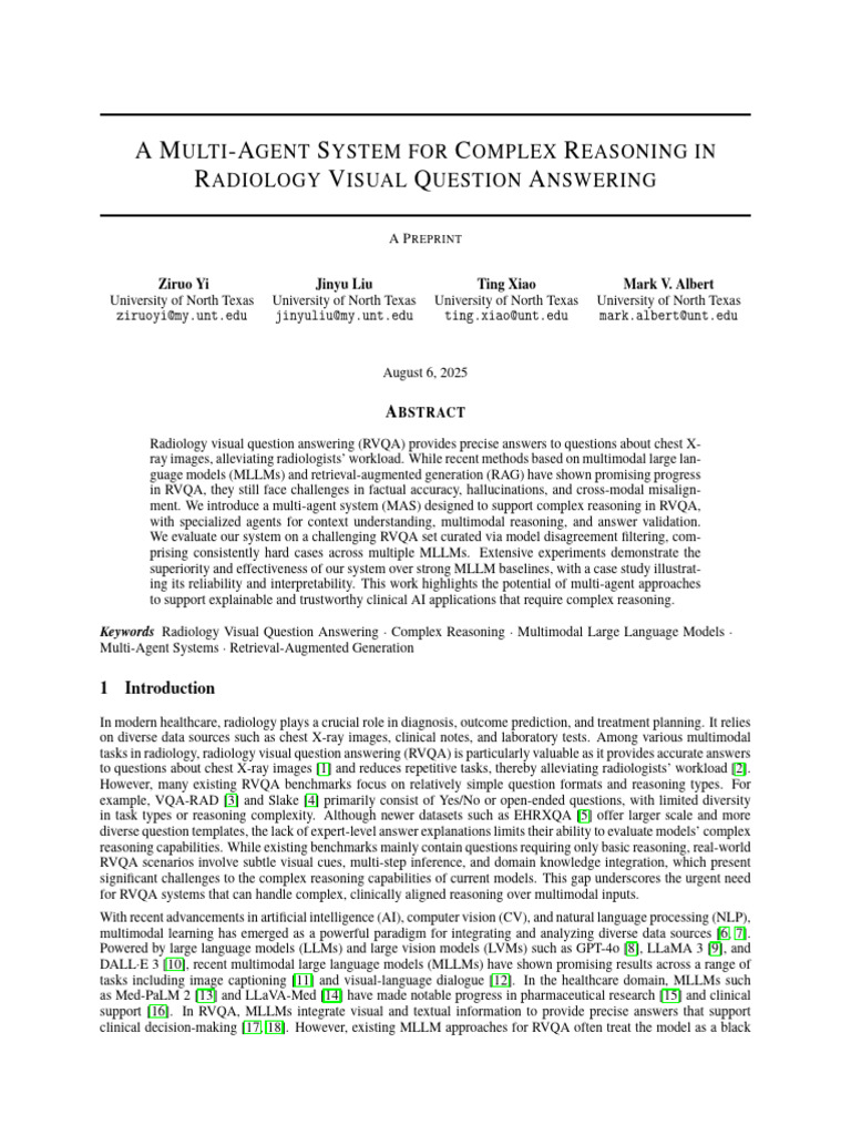 A Multi-Agent System For Complex Reasoning in | PDF | Computing ...