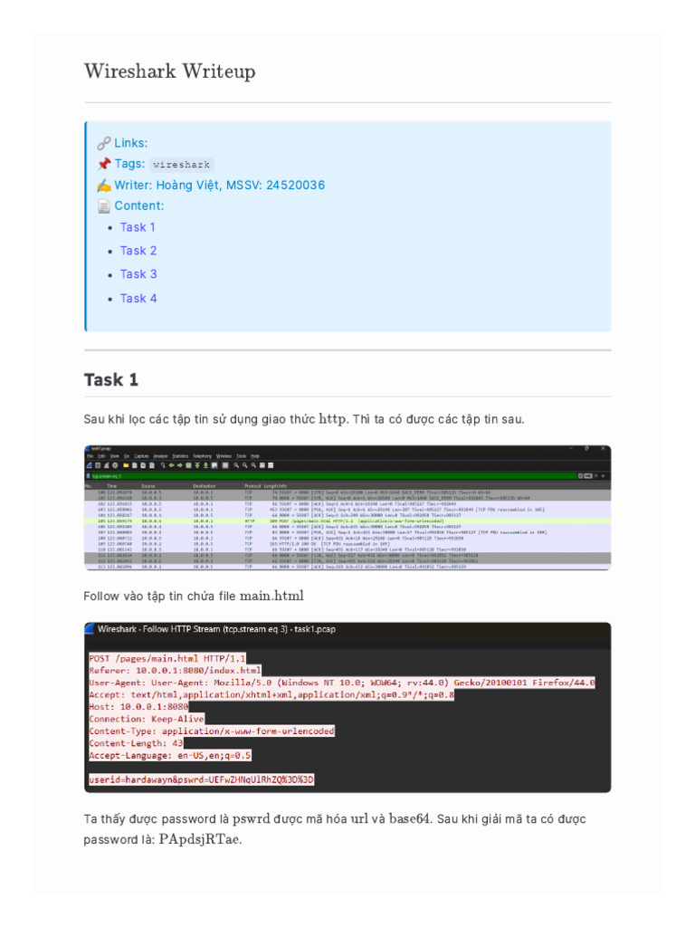 Wireshark Writeup | PDF
