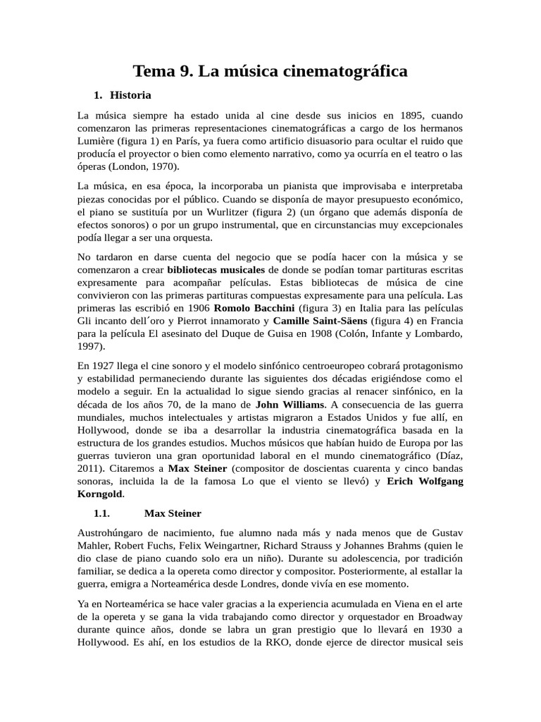TEMA 9 | PDF | La música de la película