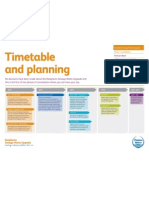 Timetable and planning - leaflet