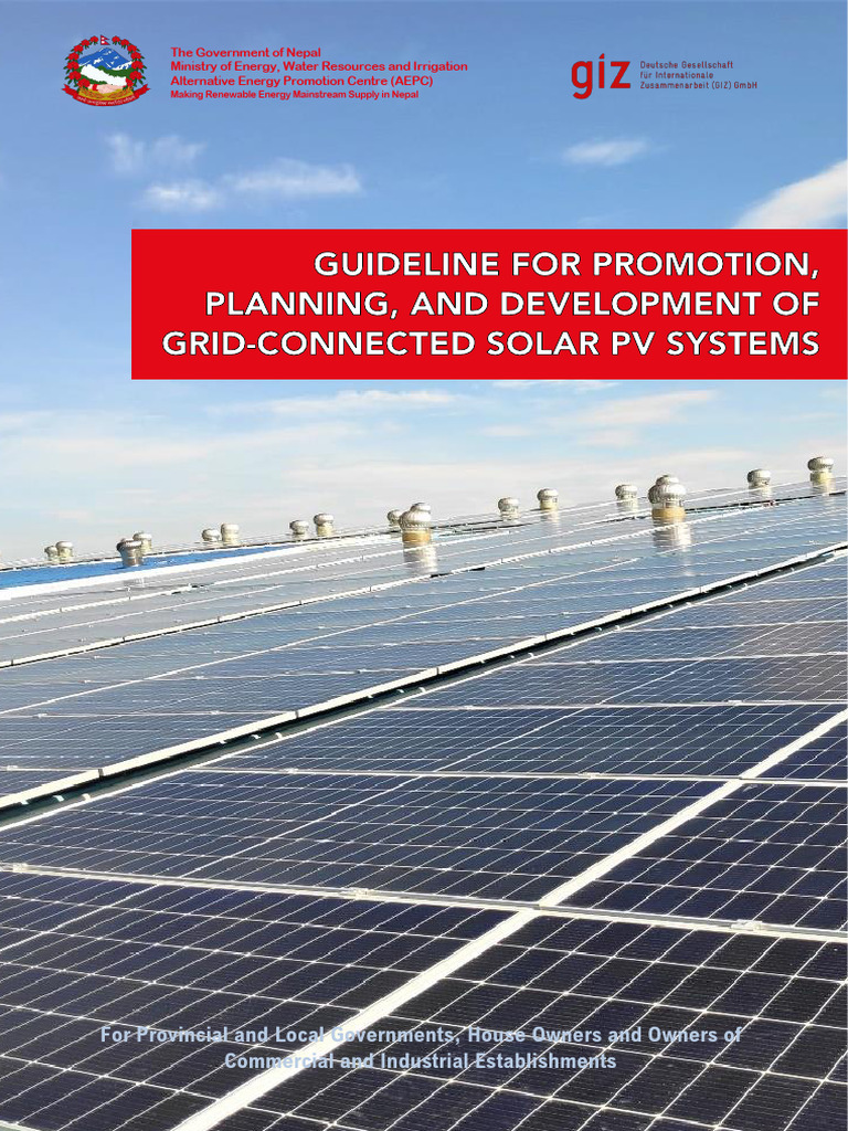 Guideline Grid-Connected Solar PV System | PDF | Photovoltaic System ...