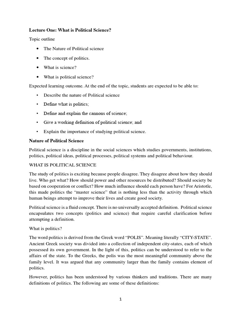 What Is Political Science | PDF | Science | Epistemology