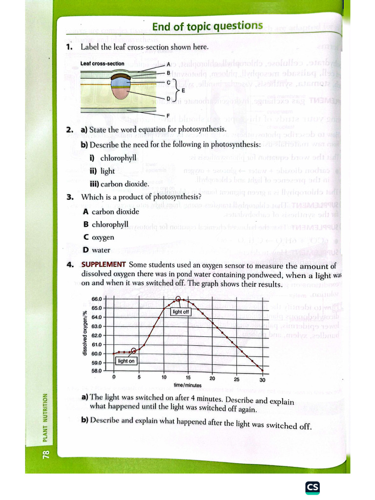 End of Topic (Plant Nutrition) | PDF