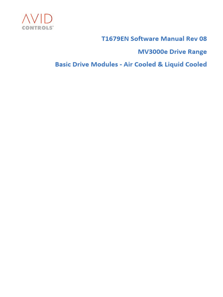T1679EN MV3000 BDM Software Manual Rev 08 | PDF | Electrical ...
