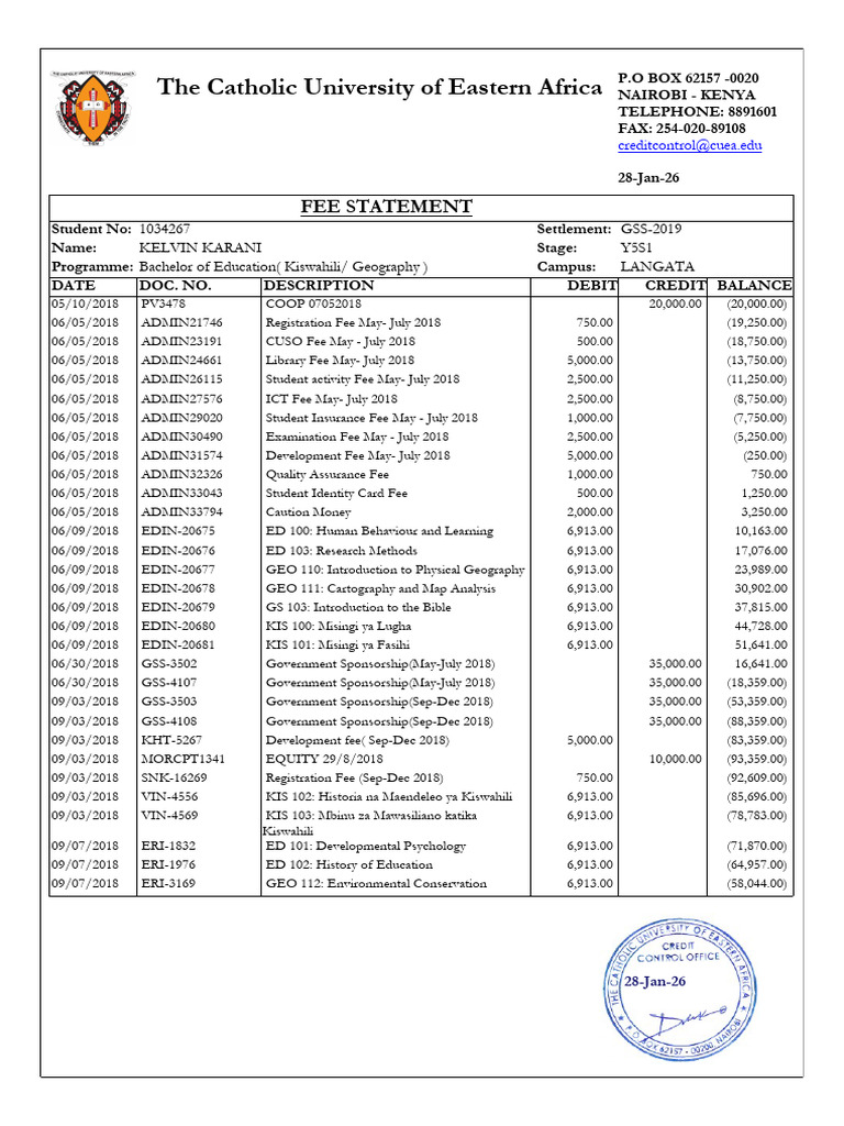 FeeStatement 1034267 | PDF