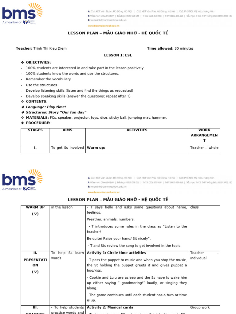 LP Week 18 | PDF | Lesson Plan | Vocabulary