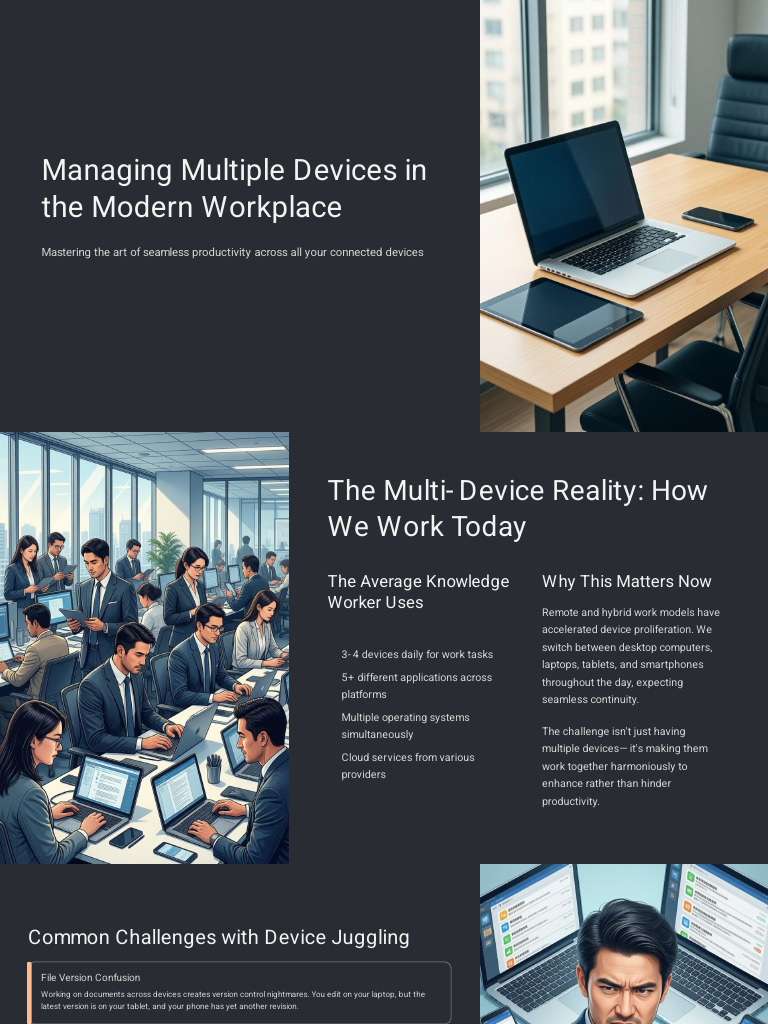 Managing Multiple Devices in The Modern Workplace | PDF | Mobile App ...