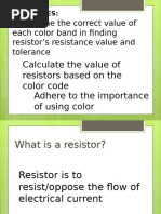 Resistor Colour Code Mnemonics Guide | PDF