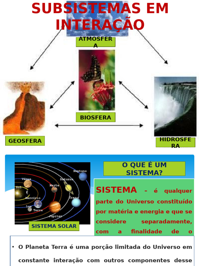 1 A Terra E Os Seus Subsistemas 1 PDF Terra gua