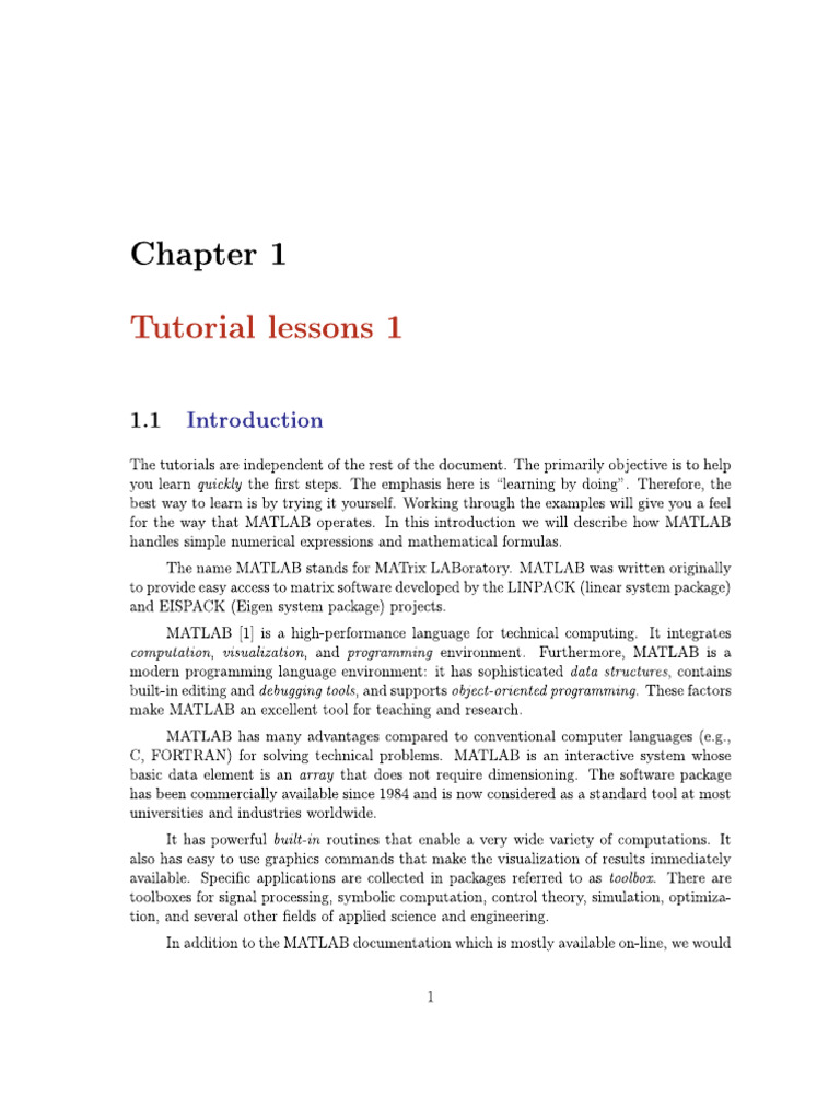 Intro-To-Matlab TO USE | PDF