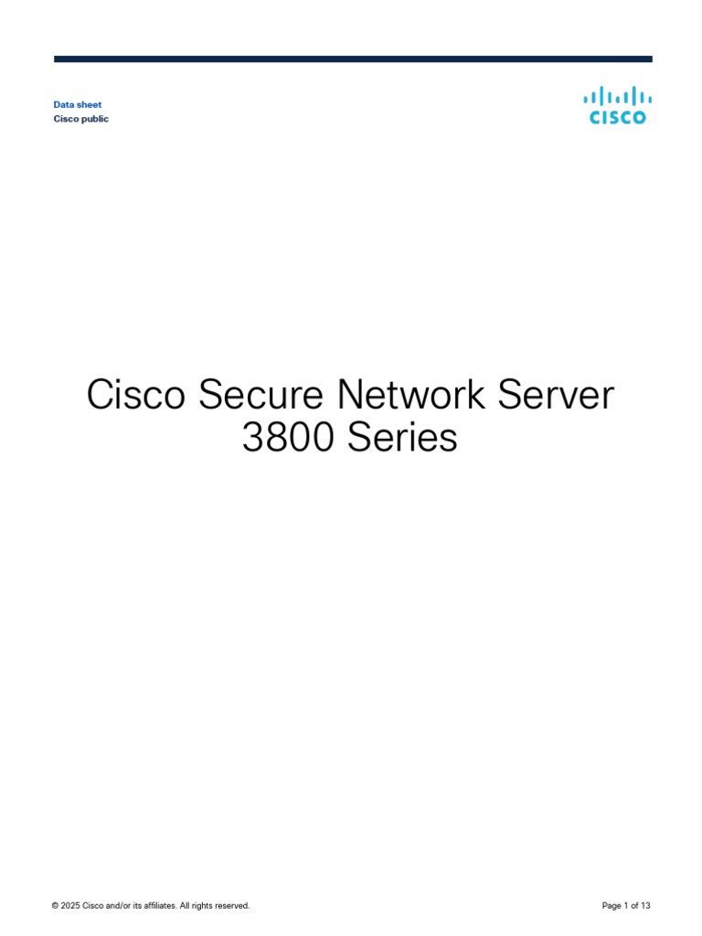 Secure Network Server 3800 Series Ds | PDF | Solid State Drive | Hard ...