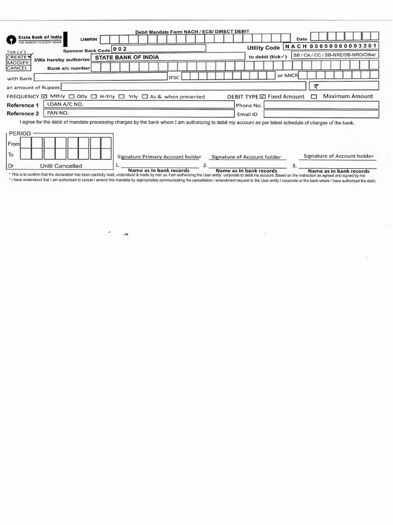 Ecs Form | PDF