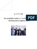 You Probably Realize X 5 Without Even Thinking About Algebra Class!