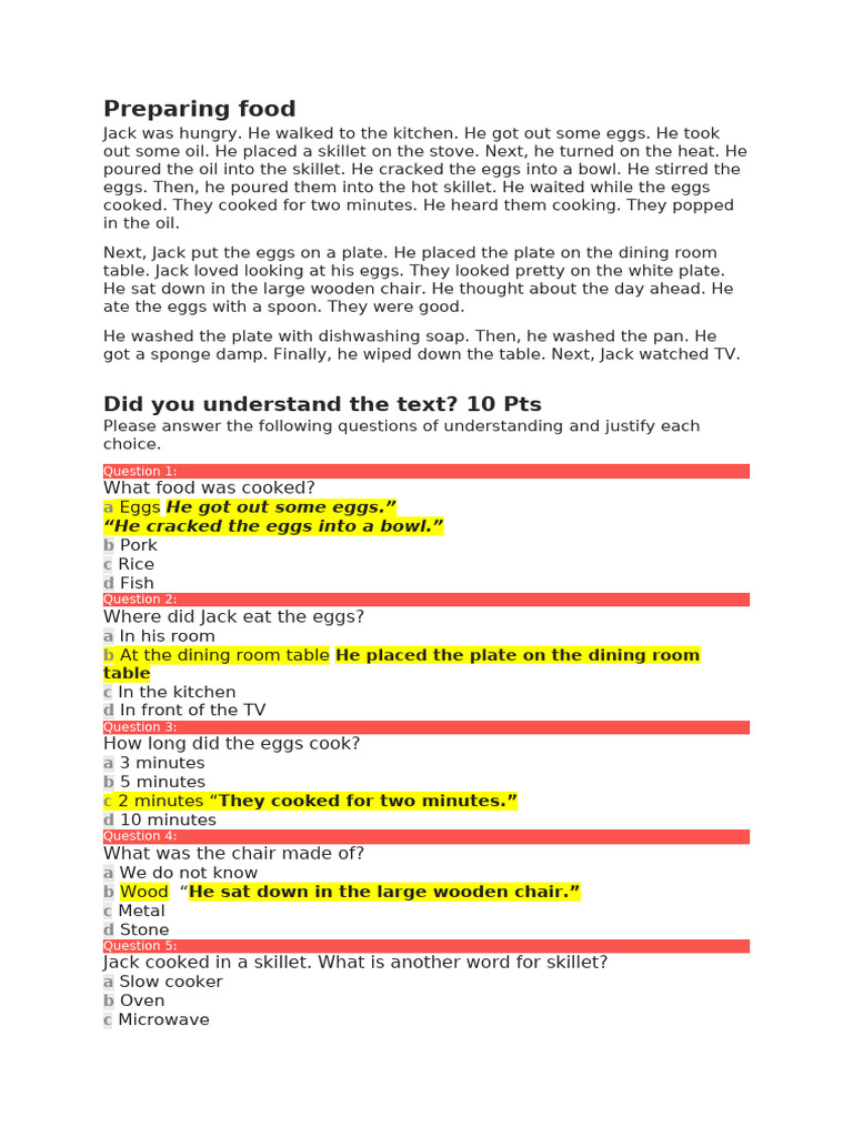 EXAM sample | PDF | Frying Pan | Home